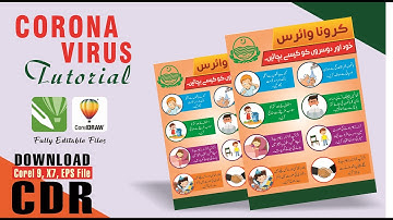 Corona Virus - Corel Draw X7 Tutorial - Designed by Graphics Inn
