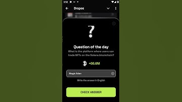 #DROPEE - 22.09.2024 - What is the platform where users can trade NFTs on the Solana blockchain?