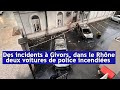 Des incidents  givors dans le rhne deux voitures de police incendies  drm news franais