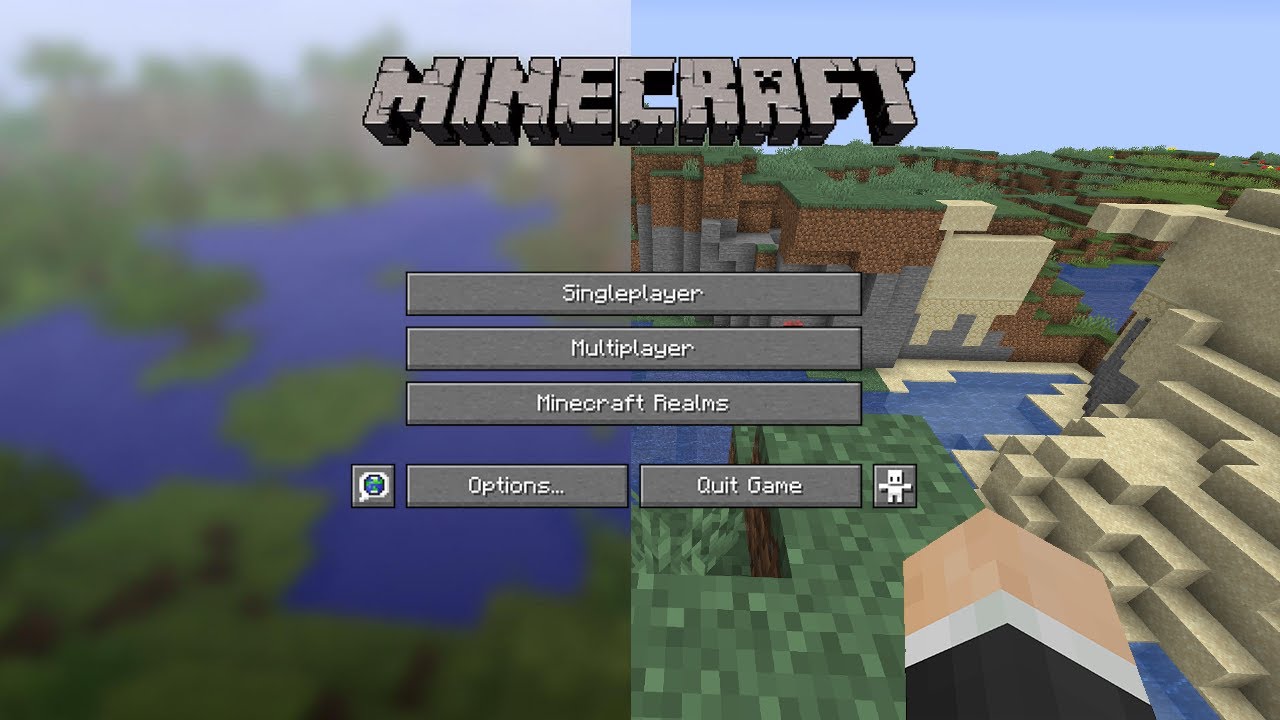 I Beat Minecraft On The Title Screen Seed Youtube