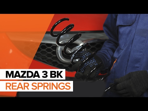 How to change rear springs on MAZDA 3 BK TUTORIAL | AUTODOC