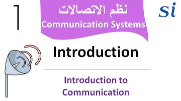 Communication Systems Chapter 1 intro