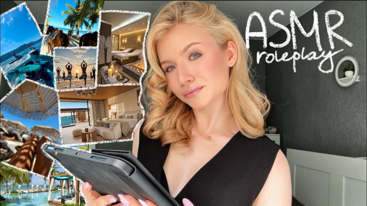 🎐ASMR Hotel Reception Roleplay | Summer Vacation Check-In & Tour🌴🥥
