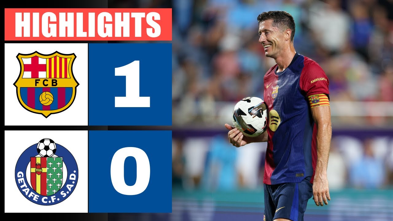 🔴 Resumen : Barcelona vs Getafe 1 - 0 | HIGHLIGHTS | LaLiga 2024/25 ...