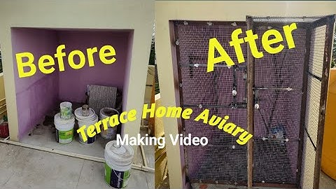 part-1 Terrace Home Aviary making video | Timelaps | Birds Cage | Exotic Birds | Aviaries