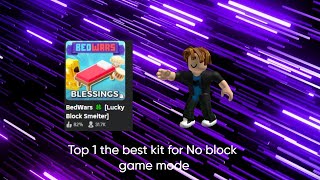 The Best kit for No block game mode in (Roblox Bedwars)