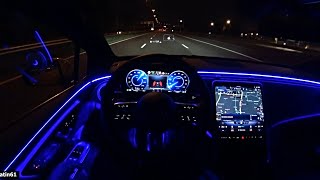 The New Mercedes EQE AMG Test Drive at NIGHT