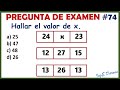 Pregunta de examen de admisión - razonamiento matemático | PE 74