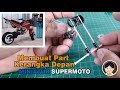 Membuat Bagian Kerangka Depan | Miniatur Motor Supermoto | Buba Mini Hobby