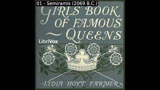 The Girls&#39; Book of Famous Queens by Lydia Hoyt Farmer read by Cbteddy Part 1/2 | Full Audio Book