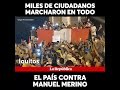 Miles de ciudadanos marcharon contra gobierno de Manuel Merino