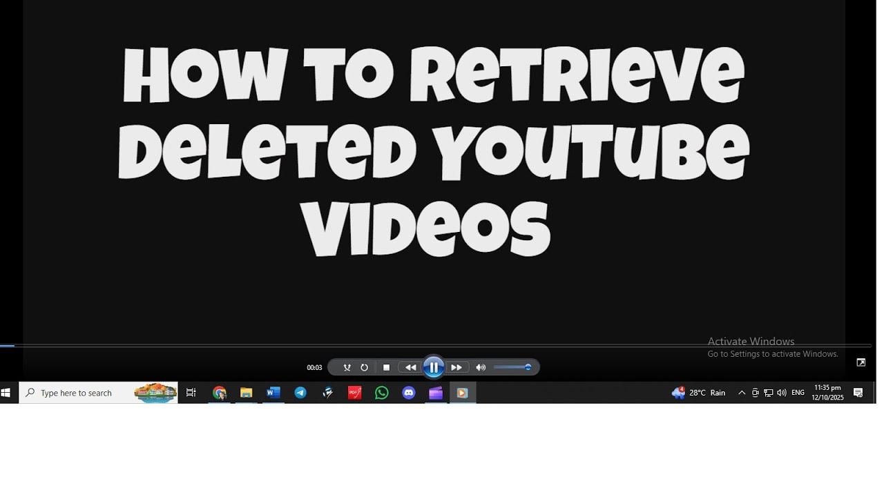 How to #Retrieve Deleted YouTube Videos: The Truth You Need to Know ...