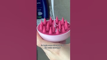How to use SCALP MASSAGER IN 3 EASY STEPS 🥹💘 #hair #healthyhair #haircare #scalpmassage #shorts