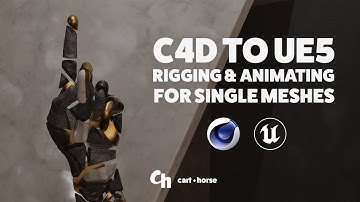 Cinema 4d to Unreal Engine rigging & animating a single mesh