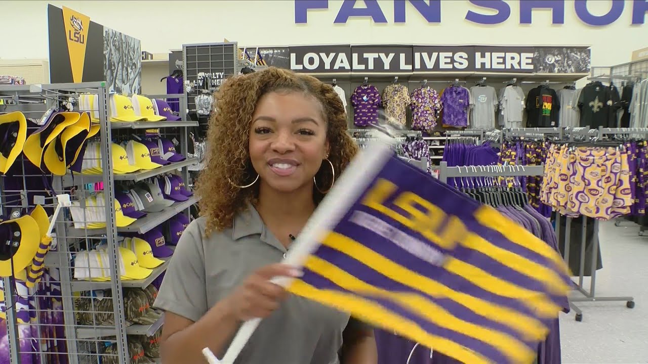 Academy Sports and Outdoors bleed purple and gold for local customers