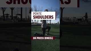 Shoulder Pain With Ponte: Overhead Press In 1/2 Kneel