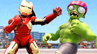 Scary Teacher 3D - IronMan Nick vs Zombie rescue Tani - Impossible Hulk and Ironman Action