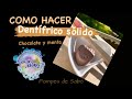 Haz tu DENTÍFRICO SÓLIDO de CHOCOLATE #diy #cosmeticacasera