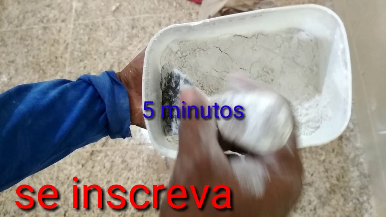 como fazer cola de gesso. - YouTube