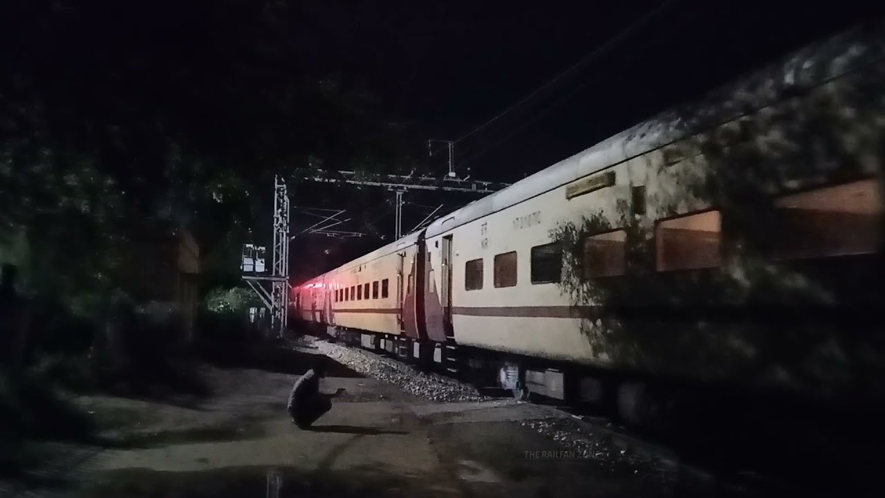 04011 Delhi Hoshiarpur Express with GZB WAP-5 Locomotive Departing from CHANDIGARH Jn!!