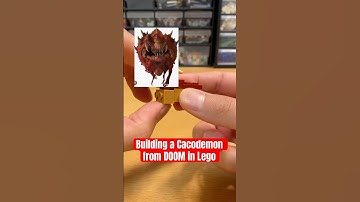 Building a Cacodemon from DOOM in Lego #legomoc #doom