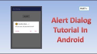 Alert Dialog Tutorial In Android,#41