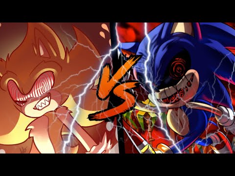 Pixilart - Sonic exe Vs Fleetway by FemaleFleetway