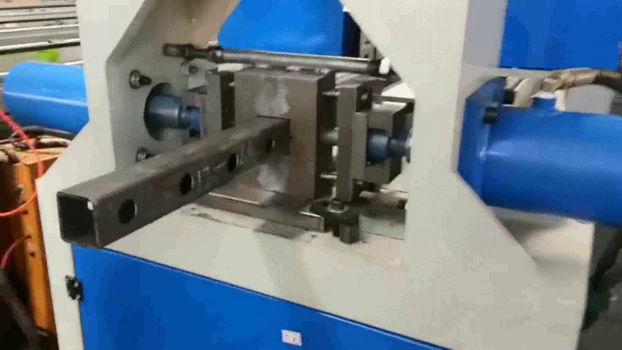 Cylinder Punch Square CNC Automatic Horizontal Two Cylinders Hydraulic Punching Machine For ...
