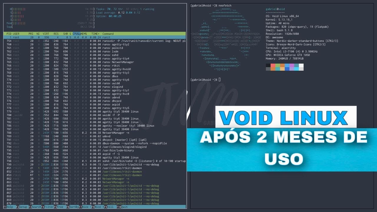 VOID LINUX - Após 2 meses de uso. - YouTube