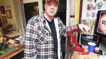 How to...  Turning a Tandy Hand Press into a Foot Press