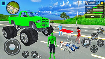 Spider Rope Hero Ninja Gangster Crime Vegas City #18 - Android Gameplay