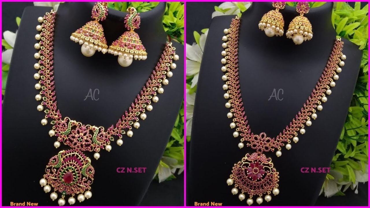 ruby stone necklace sets 
