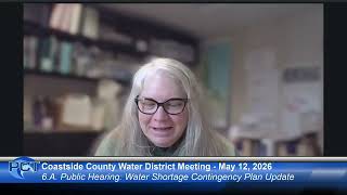 CCWD 5/12/26 - Coastside County Water District Meeting - May 12, 2026