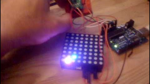 Driving a Rainbowduino with Arduino + Accelerometer via I2C