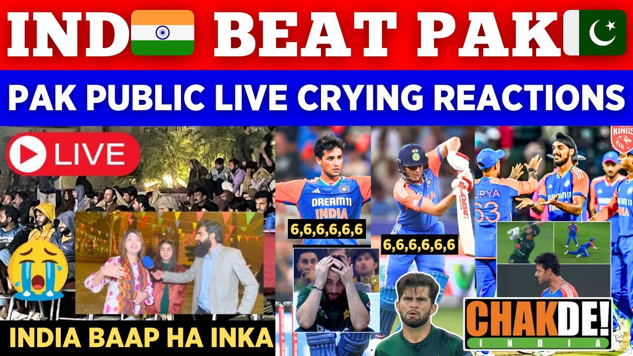 Pak Public Live Crying Reaction On IND 🇮🇳 Beat PAK 🇵🇰 Again In Asia Cup 2025 || Shame On Team Pak