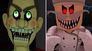 Escape Mr Funny's ToyShop! (SCARY OBBY) vs Escape Papa Pizza's Pizzeria! (SCARY OBBY)