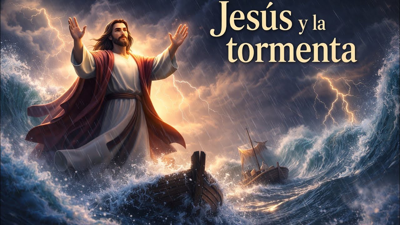 Jesús y la tormenta 🌊✨ Cuando la fe vence al miedo
