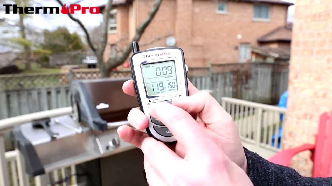 ThermoPro TP12 Wireless Meat Thermometer for Grilling Oven Smoker BBQ Grill  Thermometer with Dual Probe, 300 Feet Range 