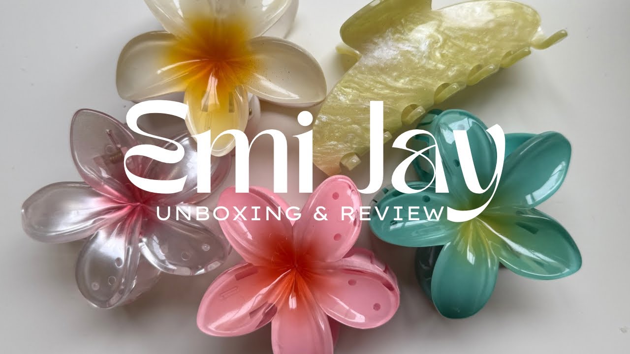 Emi Jay hair claw clip unboxing & review (comparison w Chunks hair claws)