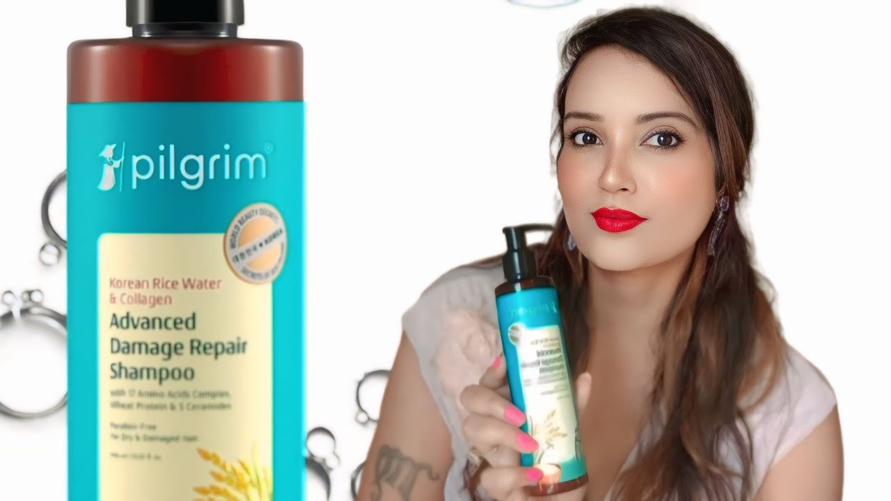 Pilgrim *New Launch* Korean Rice Water & Collagen Advanced Damage Repair Shampoo review 🫧