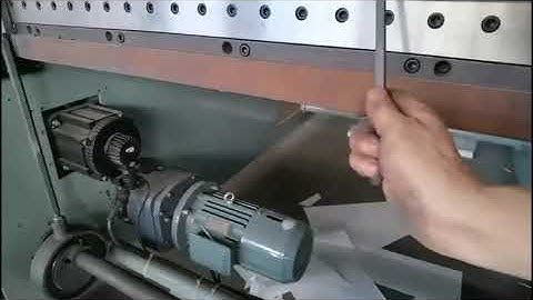 Cross Cutter Knife Adjustment 8/30/2021