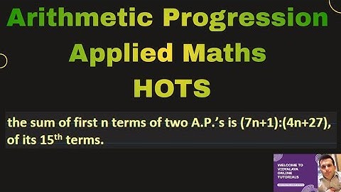 A.P. | HOTS Question | PYQ | Chapter 5 | Class 10 Standard Maths | Class 11 Applied Maths