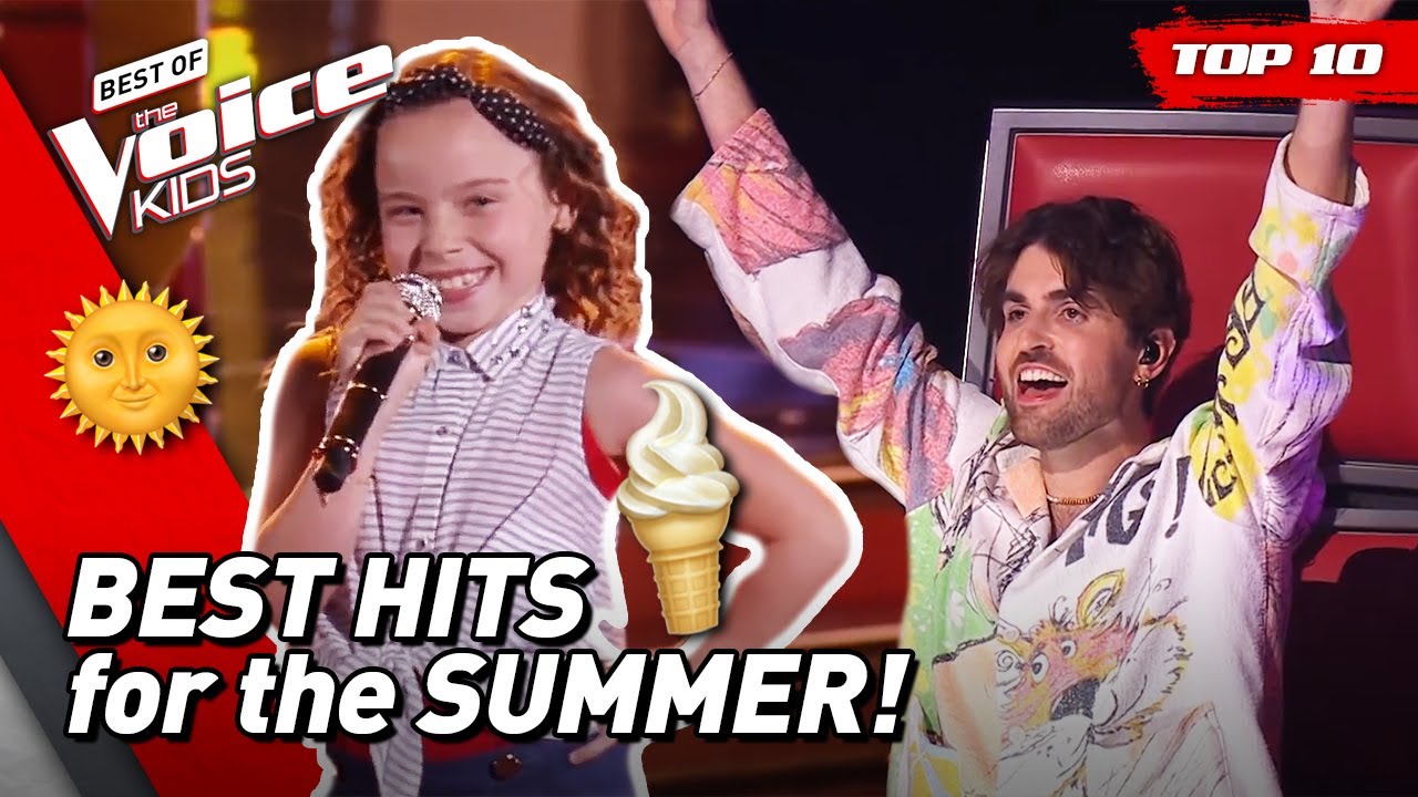 HAPPY SUMMER SONGS on The Voice Junior! 🤩 Top 10 YouTube