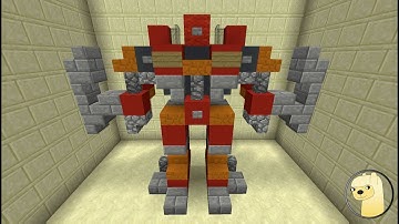 Minecraft - How To Build Transformers 3 Dino Robot Mode!