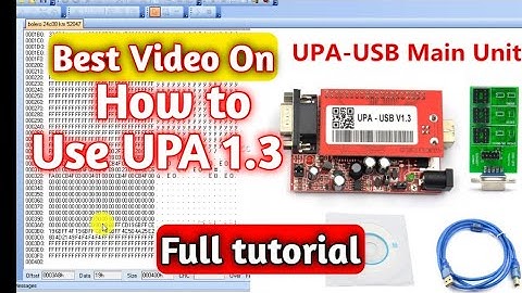 How to use upa 1.3 programer | How to calculate hex | How to change KM