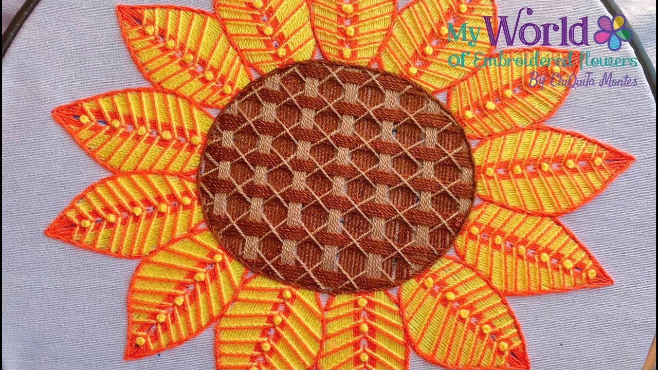 52. Bordado Fantasía Centro de Girasol 1