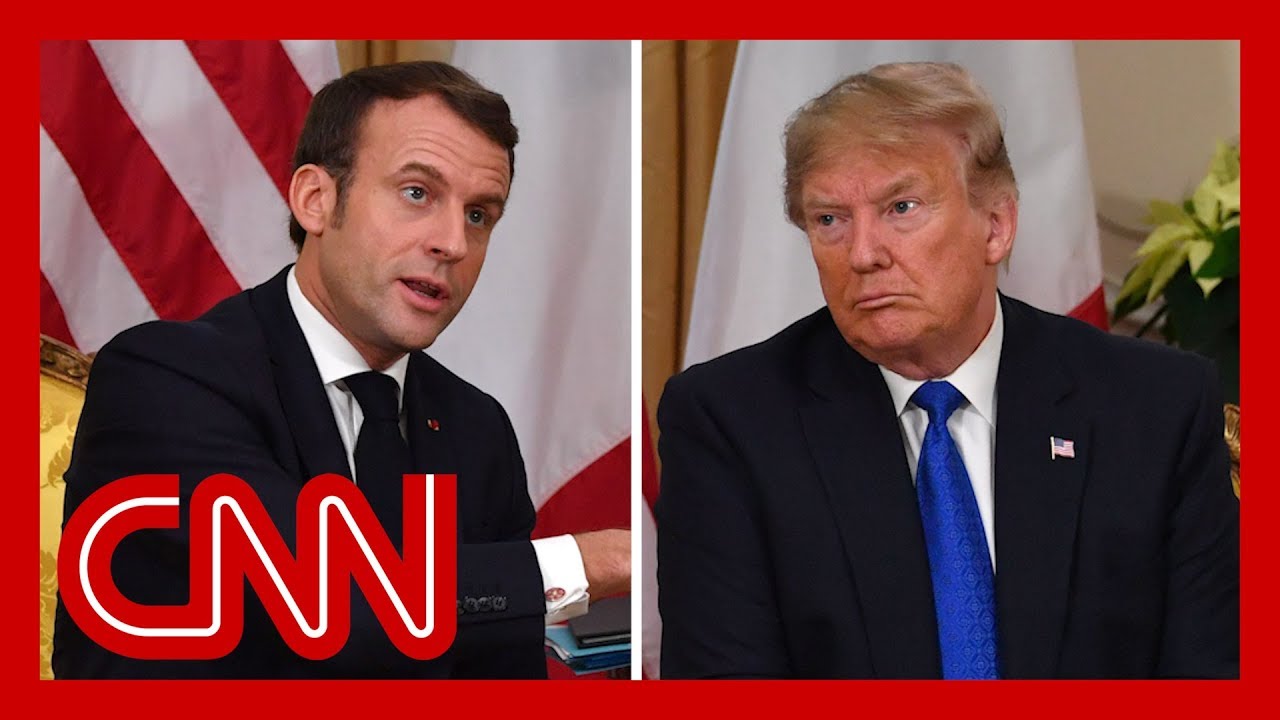 Trump and Macron clash during NATO summit meeting