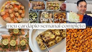 Pare de cozinhar todos os dias. MEAL PREP completo para a semana | Menú Saudável e Prático