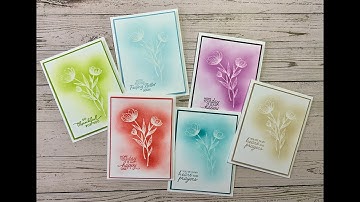 Stunning Emboss Resist Technique with Spotlight on Nature & So Sincere