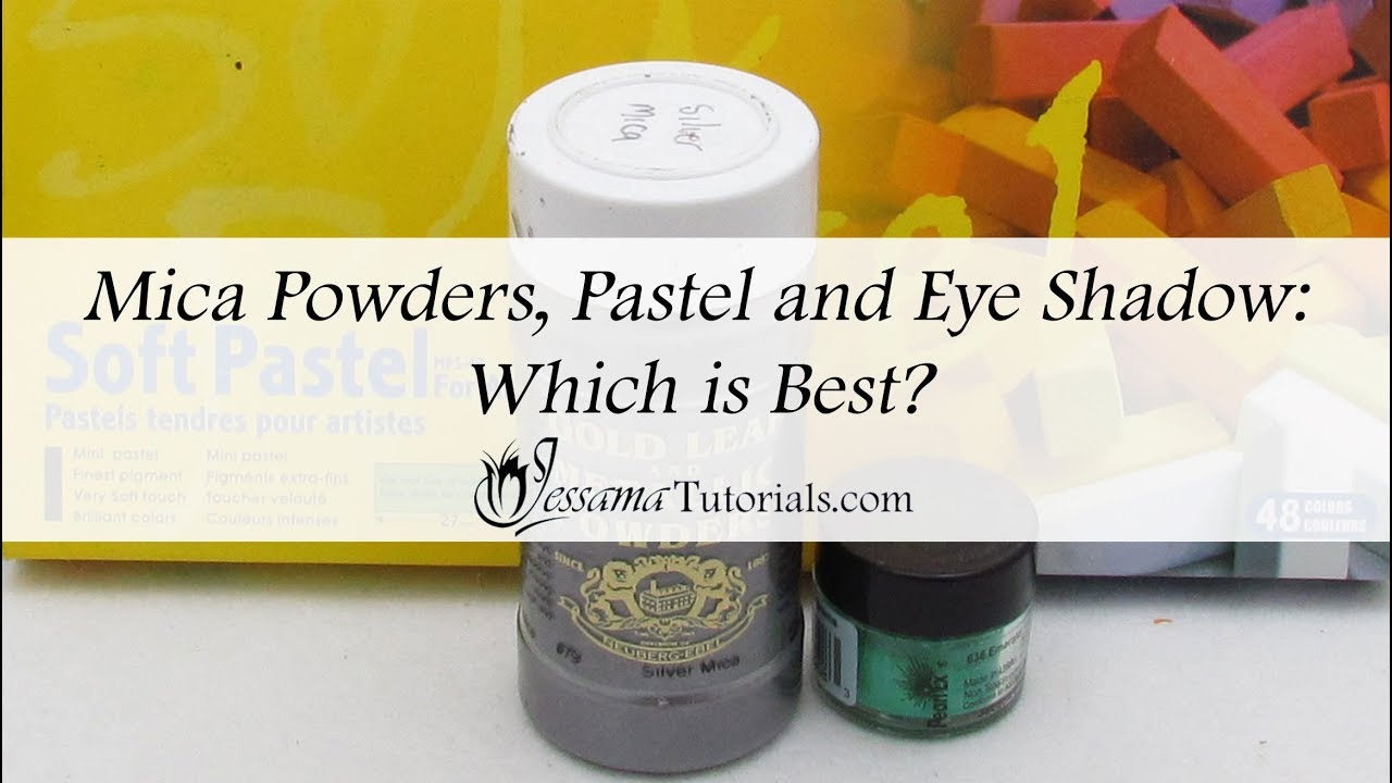 Polymer Clay Comparison Mica powders VS Eye Shadow VS Pastels YouTube